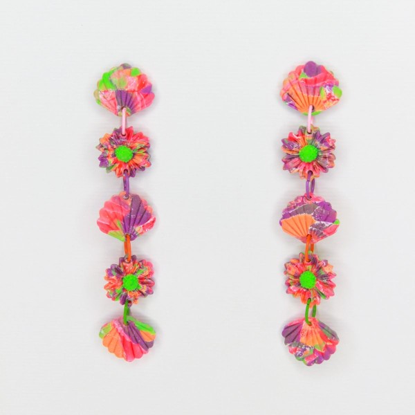 Rainbow Flower Danglers